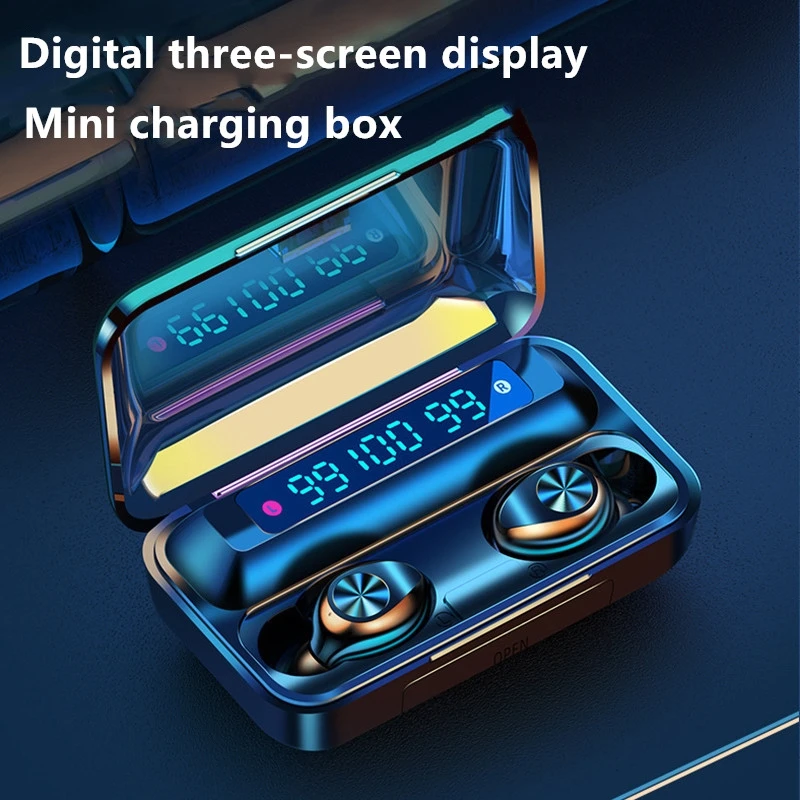 TWS Bluetooth Wireless Earphones Bluetooth headphone waterproof 2000mah power bank Stereo LED Display With Microphone
TWS Bluetooth Wireless Earphones Bluetooth headphone waterproof 2000mah power bank Stereo LED Display With Microphone