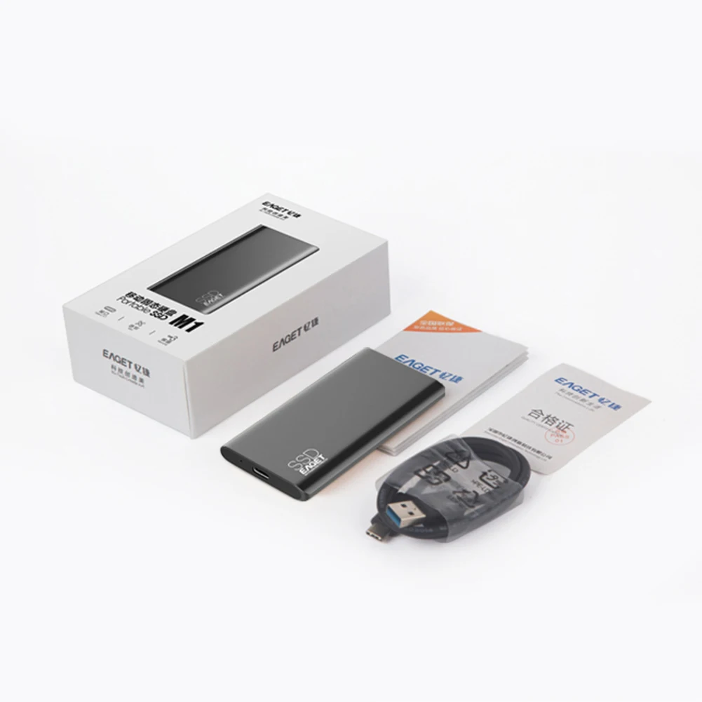 New Eaget M1 External Solid State Drive Ultra-Thin Portable SSD 1TB 512GB 256GB 128GBUSB 3.1 Type C for PC Mac Solid State Drive 
New Eaget M1 External Solid State Drive Ultra-Thin Portable SSD 1TB 512GB 256GB 128GBUSB 3.1 Type C for PC Mac Solid State Drive