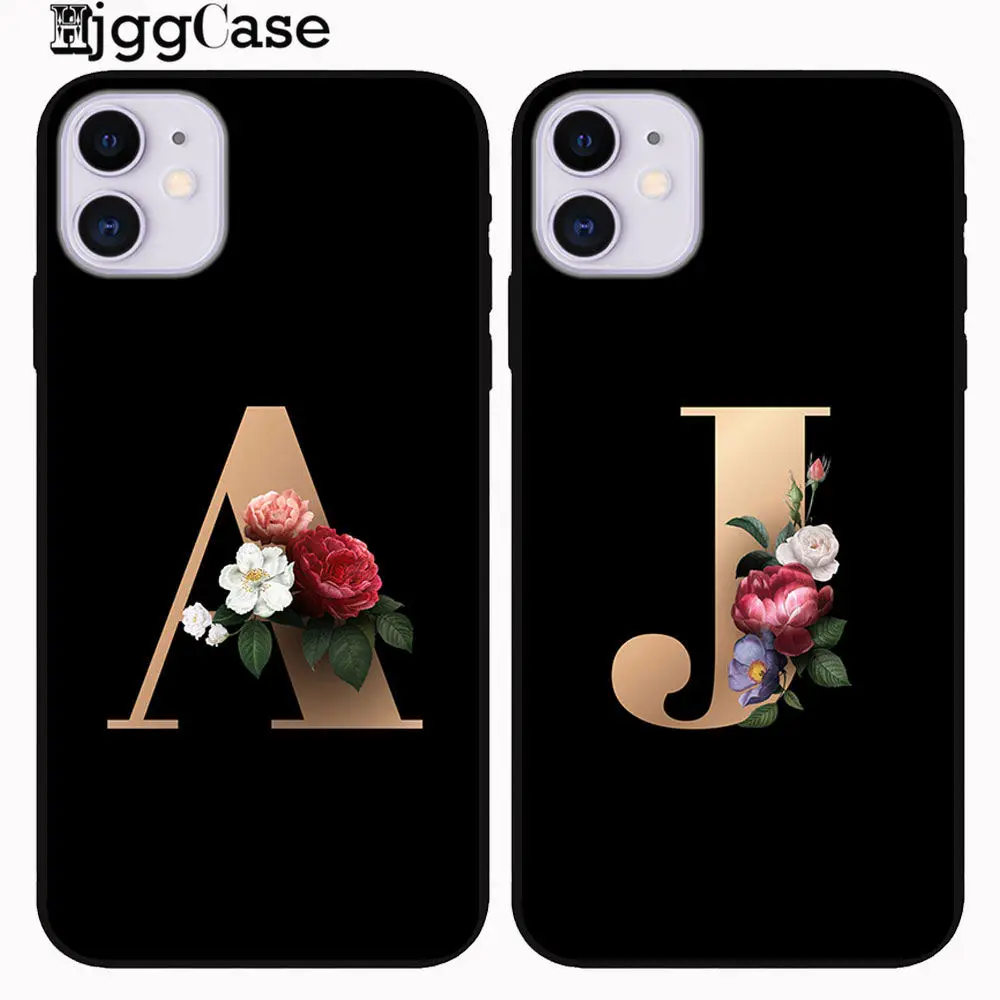 Изготовленные на заказ с принтом "буквы" для iPhone 11 2019 чехол из мягкого ТПУ