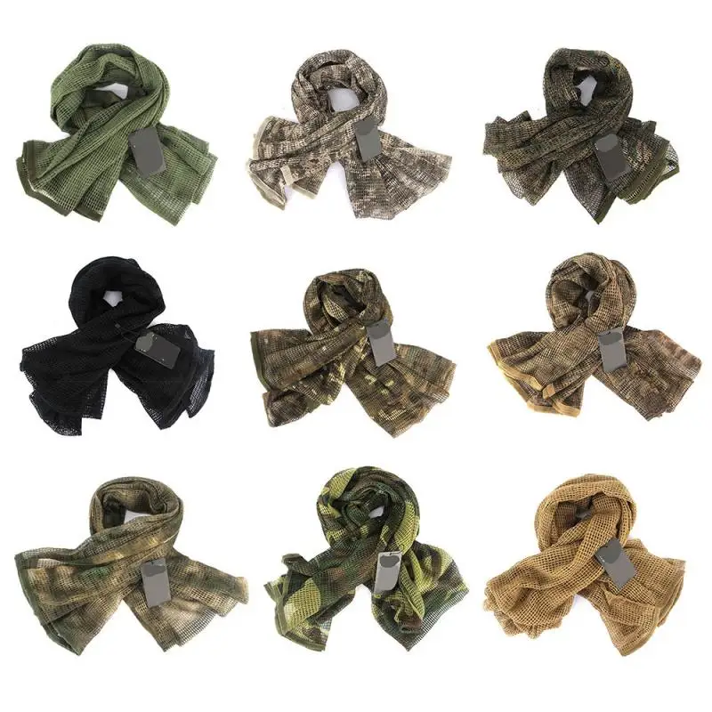 Tactical Camouflage Scarf Outdoor Hunting Camouflage Large Net Scarf Multifunctional Neckerchief Decoration Tactical Equipment
Tactical Camouflage Scarf Outdoor Hunting Camouflage Large Net Scarf Multifunctional Neckerchief Decoration Tactical Equipment