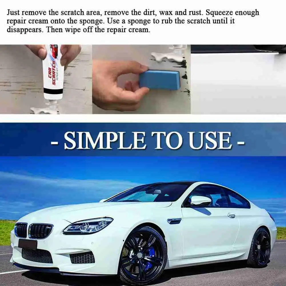 Car Scratch Repair Polishing Wax Anti Scratch Cream Car Tools Paint Auto Scratch Cleaning Repair Tool Wash Retreading B8N3 
Car Scratch Repair Polishing Wax Anti Scratch Cream Car Tools Paint Auto Scratch Cleaning Repair Tool Wash Retreading B8N3