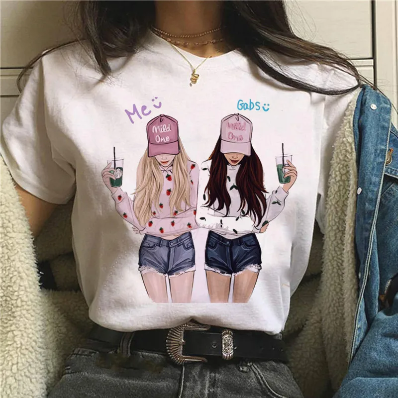 Women Best Friends Girl T-Shirt Girl Summer Casual Tops Tees Female Hipster 90s T-shirts Harajuku Short Sleeve Tshirt
Women Best Friends Girl T-Shirt Girl Summer Casual Tops Tees Female Hipster 90s T-shirts Harajuku Short Sleeve Tshirt