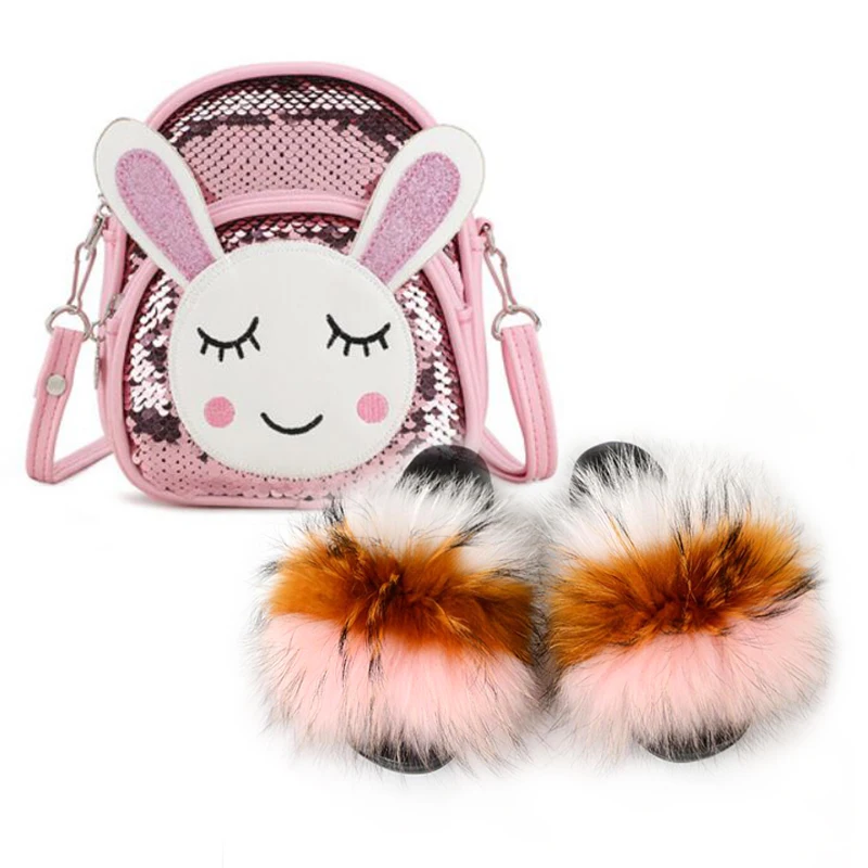 Baby Slippers Girls Fox Fur Slippers Baby Shoes Children Bags Girls Fashion Sequin Purse Rainbow Wallet Cute Furry Bag Shoes Set
Baby Slippers Girls Fox Fur Slippers Baby Shoes Children Bags Girls Fashion Sequin Purse Rainbow Wallet Cute Furry Bag Shoes Set