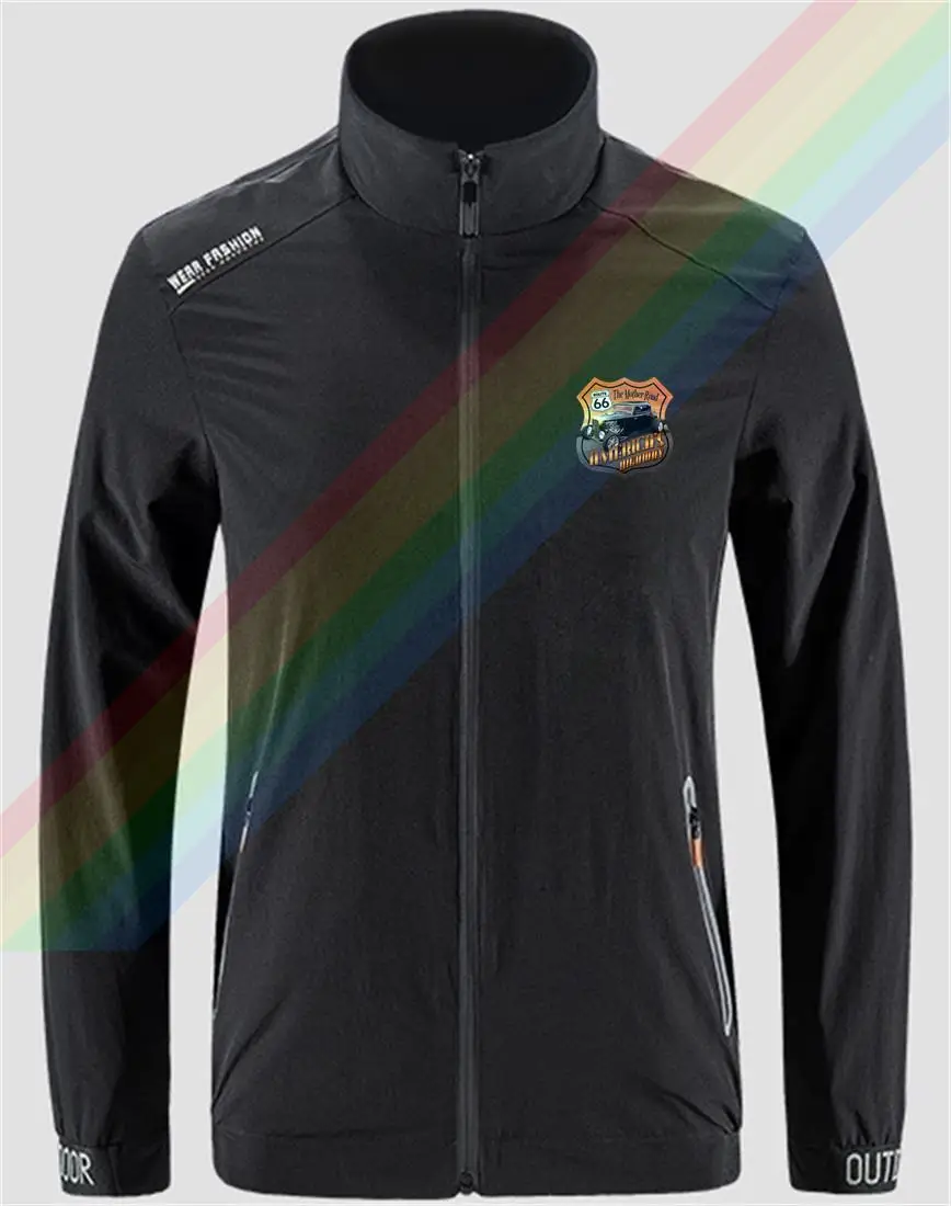 Route 66 Classy Luxury Car Slim Sport Jacket Men's Street Windbreaker Zipper Thin Jacket Men's Casual Front Printing Jacket
Route 66 Classy Luxury Car Slim Sport Jacket Men's Street Windbreaker Zipper Thin Jacket Men's Casual Front Printing Jacket