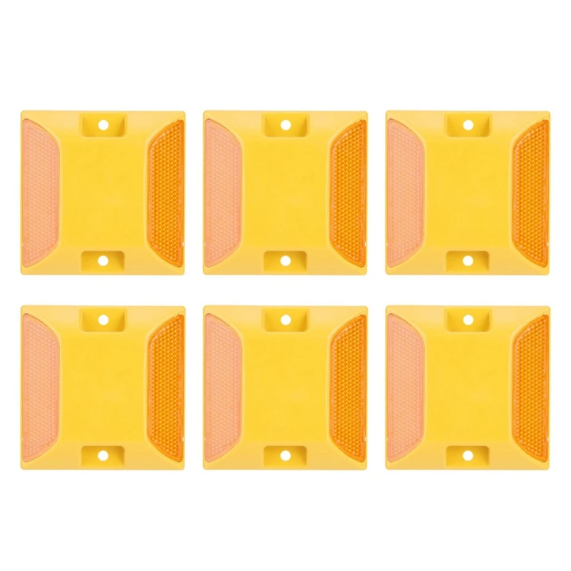 6 Pcs Road Marker Double Yellow Road Reflectors Reflective,Perfect for Marking Your Driveway Private Road Bike Paths
6 Pcs Road Marker Double Yellow Road Reflectors Reflective,Perfect for Marking Your Driveway Private Road Bike Paths