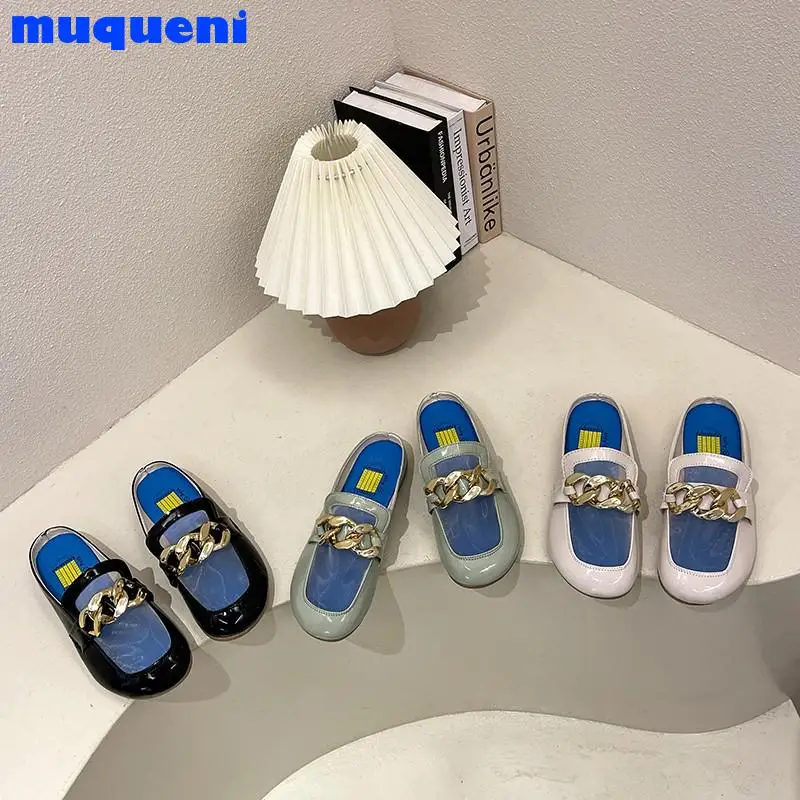 2021 Ladies Pu Leather Footwear Comfortable Half Drag Loafers Women Black Blue Flats Shoes Designer Young Half Slippers 
2021 Ladies Pu Leather Footwear Comfortable Half Drag Loafers Women Black Blue Flats Shoes Designer Young Half Slippers
