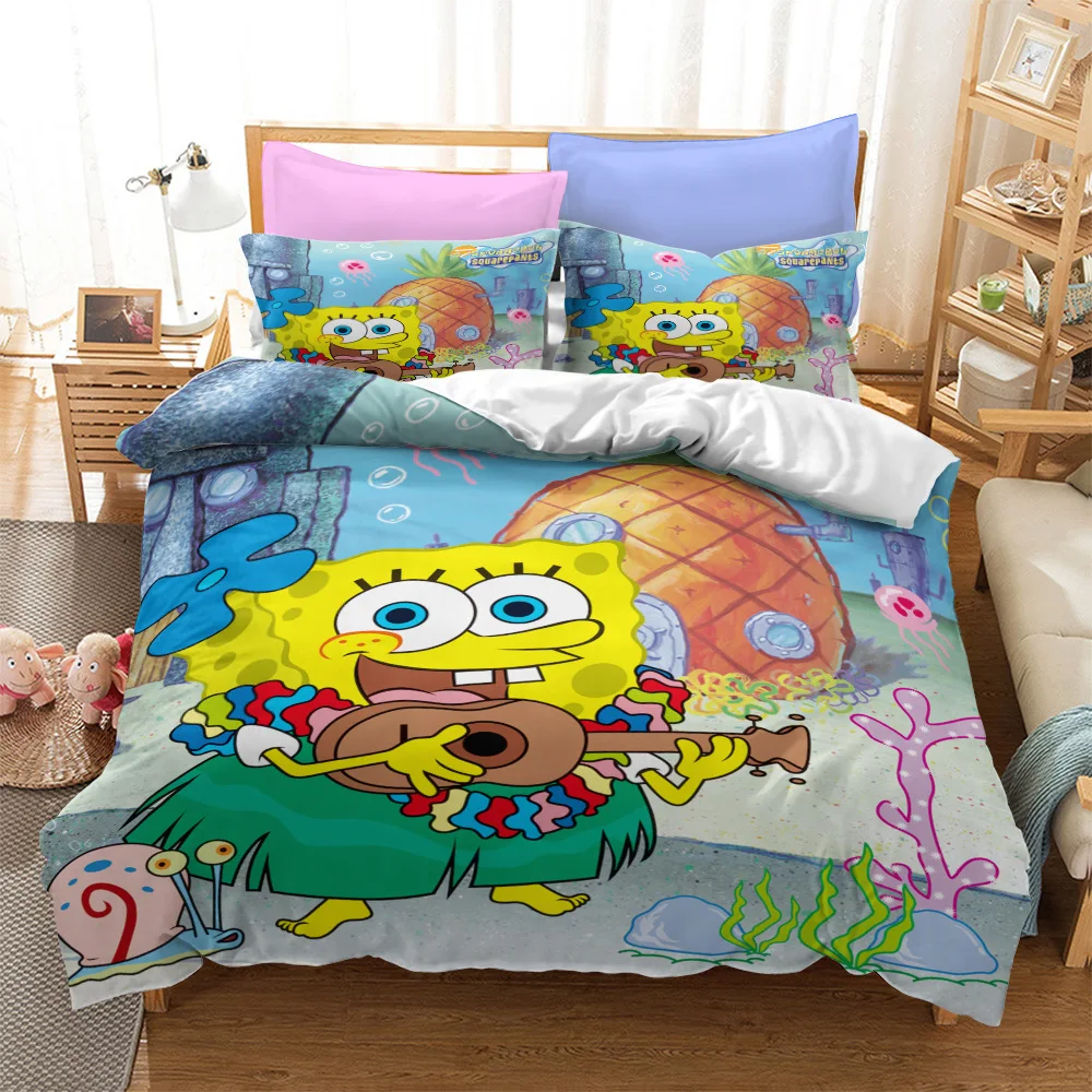 Cartoon SpongeBobed SquarePants 3D Printed Bedding Set Kids Duvet Cover King Queen Full Twin Size for Bedroom Decor
Cartoon SpongeBobed SquarePants 3D Printed Bedding Set Kids Duvet Cover King Queen Full Twin Size for Bedroom Decor