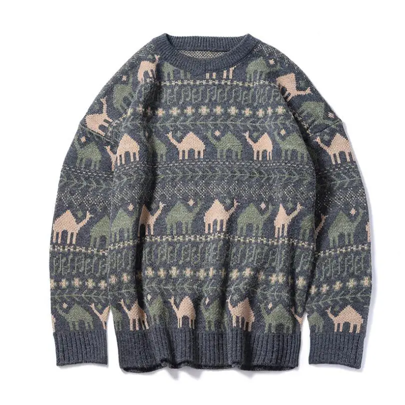 Men O collar Sweater 2020 New Autumn Retro Desert Camel Jacquard Pullover Men's Casual Loose Sweater Homme W1321
Men O collar Sweater 2020 New Autumn Retro Desert Camel Jacquard Pullover Men's Casual Loose Sweater Homme W1321