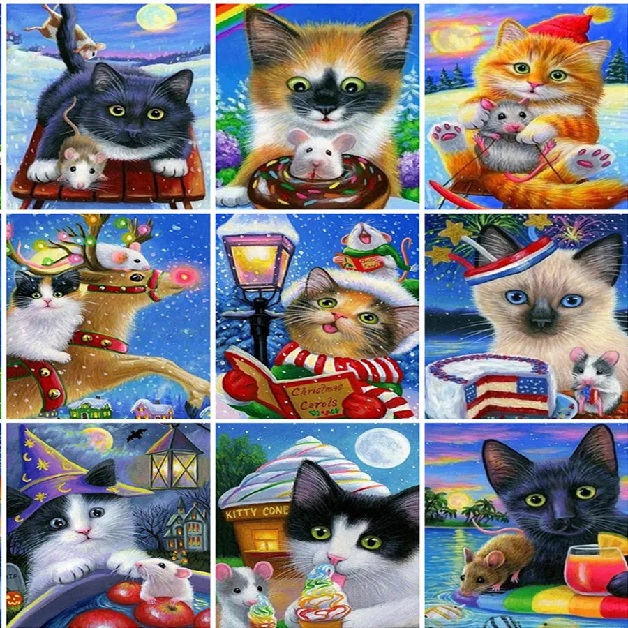 Diamond Painting Animals Cat Elk Full Drill 5D DIY Cross Stitch Diamond Embroidery Kit Mosaic Christmas Home Decoration Gift
Diamond Painting Animals Cat Elk Full Drill 5D DIY Cross Stitch Diamond Embroidery Kit Mosaic Christmas Home Decoration Gift