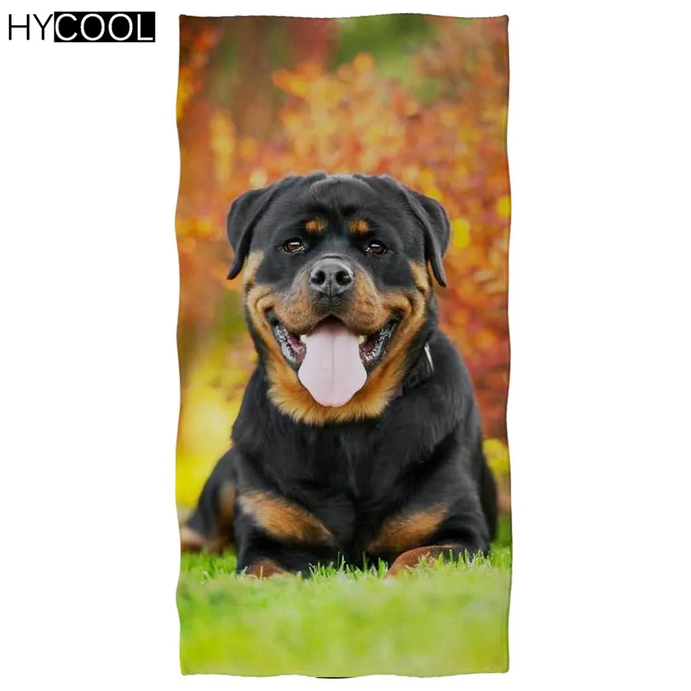 Quick Drying Pet Dog Print Shower Beach Towel Sandy Proof Rottweiler Design Towels 3D Animal Yoga Swimming Blanket
Quick Drying Pet Dog Print Shower Beach Towel Sandy Proof Rottweiler Design Towels 3D Animal Yoga Swimming Blanket