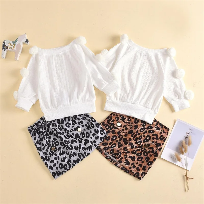 Children Girls Sets for Spring Autumn Long Sleeve Top and Leopard Pattern Skirt Set for Kids
Children Girls Sets for Spring Autumn Long Sleeve Top and Leopard Pattern Skirt Set for Kids