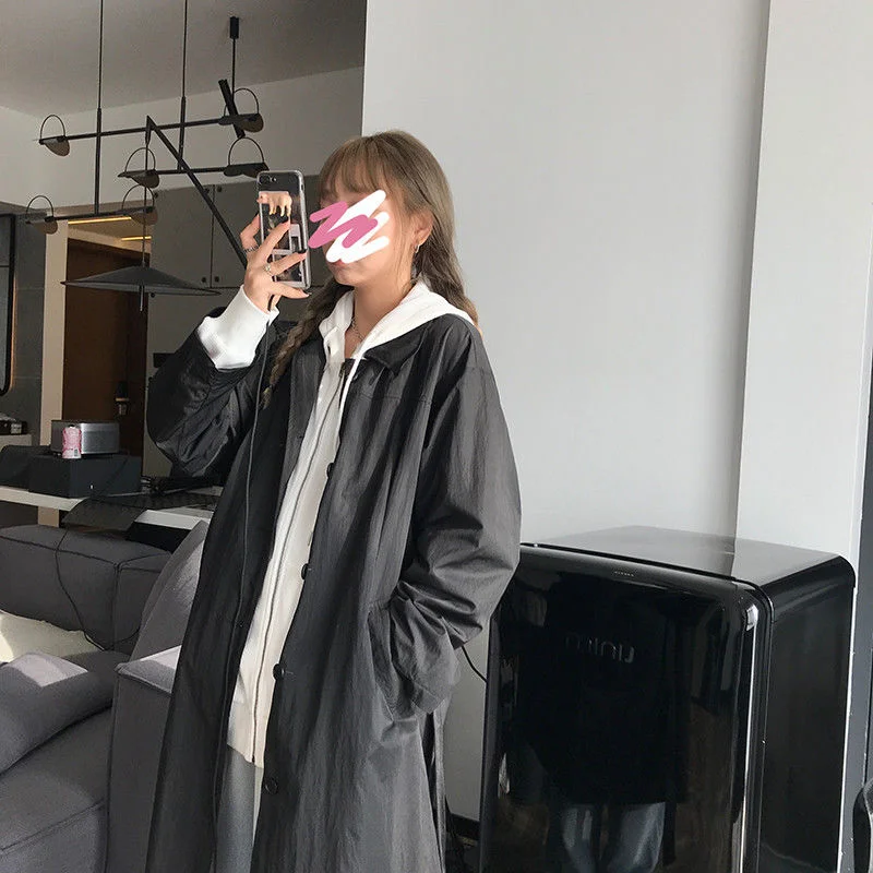 Trench Women Simple Solid Casual Preppy Girls Ulzzang Outwear with Sashes Couples Unisex Fashion All-match Elegant Female Chic
Trench Women Simple Solid Casual Preppy Girls Ulzzang Outwear with Sashes Couples Unisex Fashion All-match Elegant Female Chic