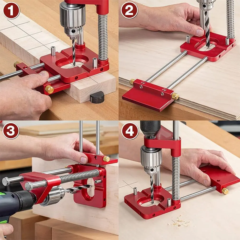 Woodworking Drill Locator Convenient Labor Saving Alloy Steel Woodworking Drilling Template Guide Tool For Home
Woodworking Drill Locator Convenient Labor Saving Alloy Steel Woodworking Drilling Template Guide Tool For Home