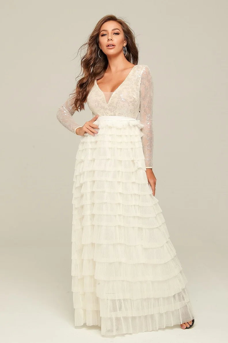 Long Dress White Elegant Celebrity Party Dresses Women Night Club Fashion Dress Wedding Sexy V-Neck Vestidos
Long Dress White Elegant Celebrity Party Dresses Women Night Club Fashion Dress Wedding Sexy V-Neck Vestidos