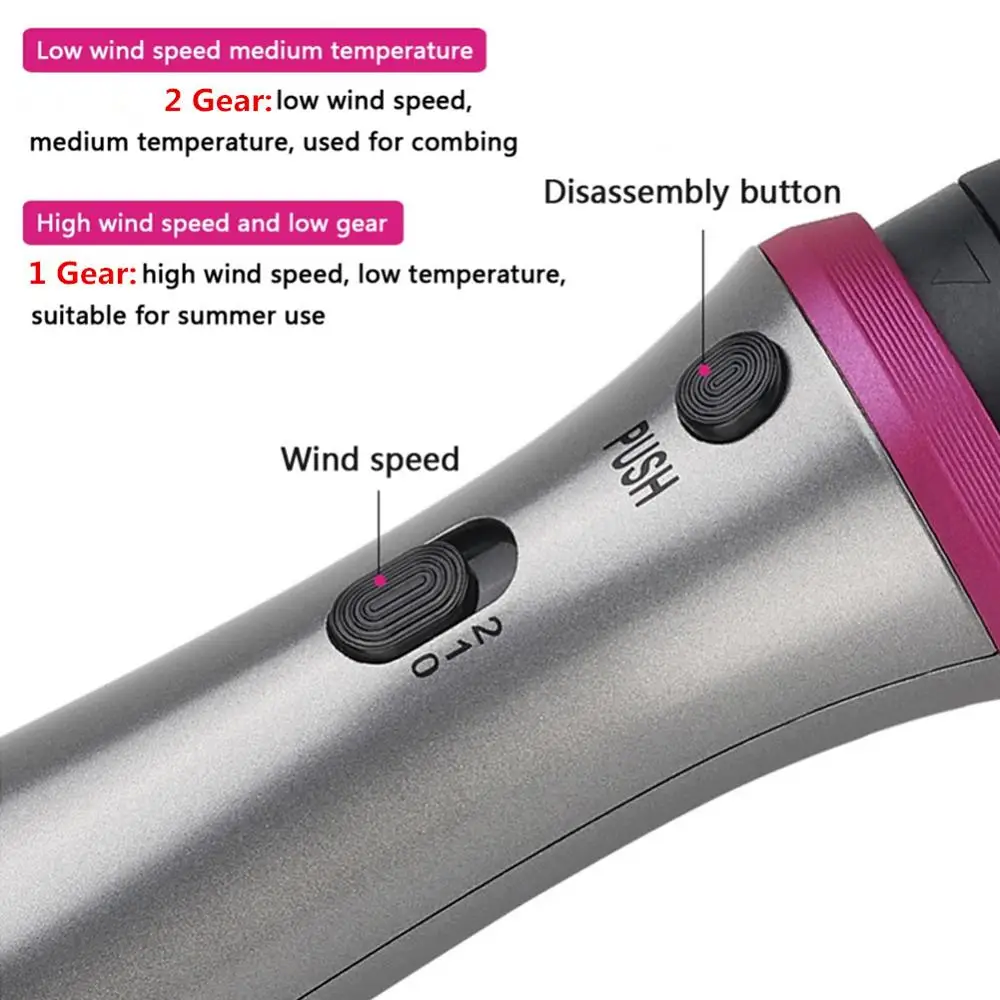 Multifunctional Hair Dryer Brush 5 In 1 Hair Straightener Curler Comb Electric Hot Air Comb Hair Curling & Straightening Brush
Multifunctional Hair Dryer Brush 5 In 1 Hair Straightener Curler Comb Electric Hot Air Comb Hair Curling & Straightening Brush