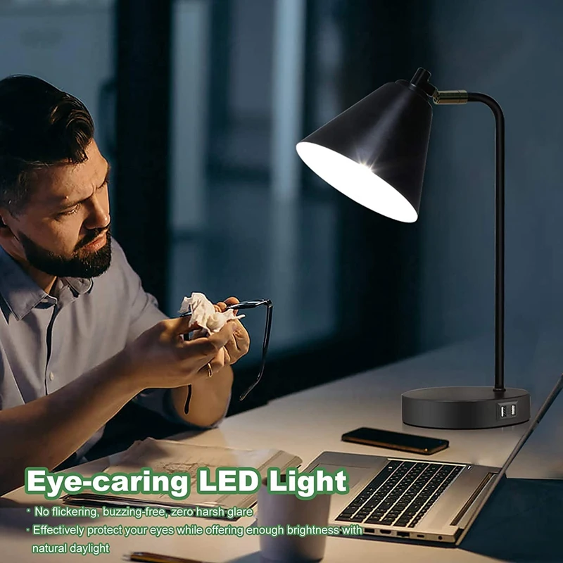 Industrial Nightstand Table Lamp with E26 Bulb Dual USB Port,Contact Control Bedside Night Lights for Bedroom,US Plug
Industrial Nightstand Table Lamp with E26 Bulb Dual USB Port,Contact Control Bedside Night Lights for Bedroom,US Plug