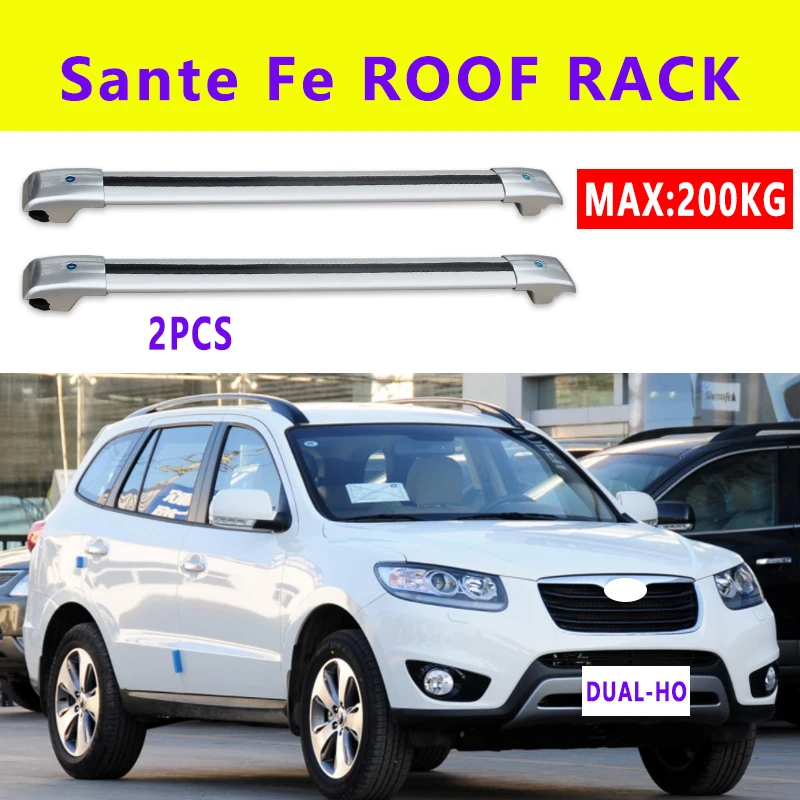 2Pcs Roof bars For HYUNDAI Santa Fe 2006-2012 Aluminum Alloy Side Bars Cross Rails Roof Rack Luggage CUV SUV LED
2Pcs Roof bars For HYUNDAI Santa Fe 2006-2012 Aluminum Alloy Side Bars Cross Rails Roof Rack Luggage CUV SUV LED