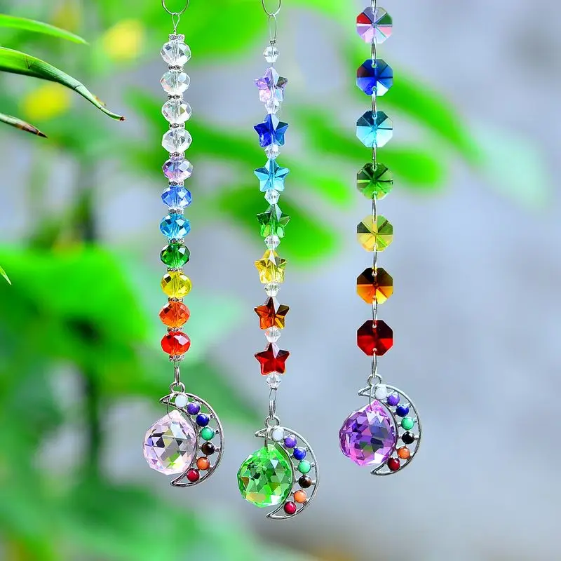 Crystal SunCatchers Chakras crystal prisms rainbow chakra window decoration reiki hanging ornament rainbow maker jewel healing
Crystal SunCatchers Chakras crystal prisms rainbow chakra window decoration reiki hanging ornament rainbow maker jewel healing