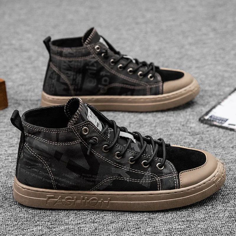 New men's shoes fashion high-top sports shoes casual shoes all-match fashion canvas shoes men trend shoes net red driving shoes
New men's shoes fashion high-top sports shoes casual shoes all-match fashion canvas shoes men trend shoes net red driving shoes