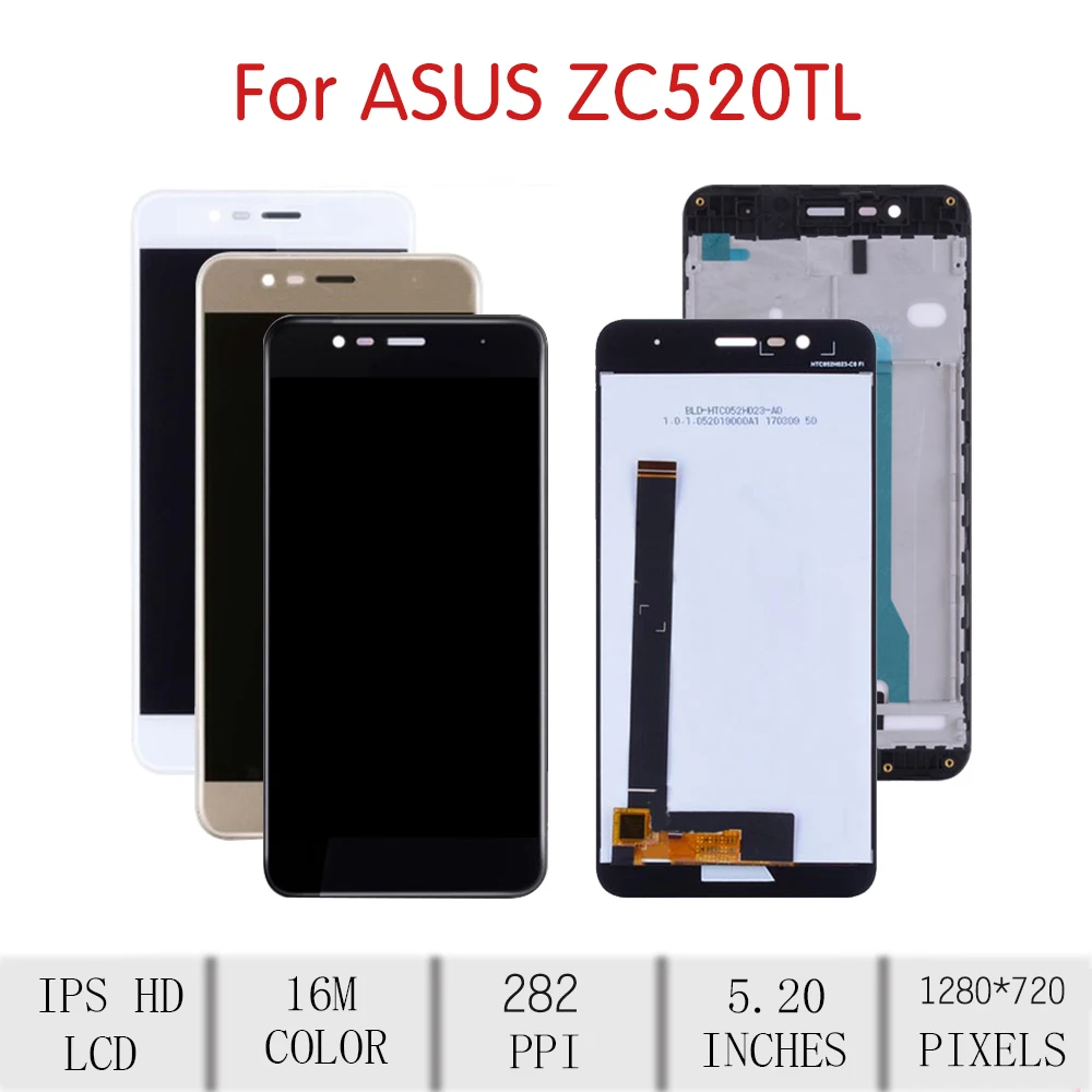 ЖК-дисплей 5 2 дюйма для ASUS Zenfone 3 Max ZC520TL сенсорный экран с дигитайзером в сборе Asus