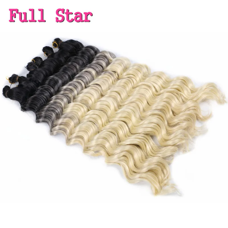 Full Star Ombre Braiding Hair Extensions 20 Inch Natural Black Blue Blone Bug Synthetic Crochet Braids 80g/Pack Deep Wave Hair
Full Star Ombre Braiding Hair Extensions 20 Inch Natural Black Blue Blone Bug Synthetic Crochet Braids 80g/Pack Deep Wave Hair