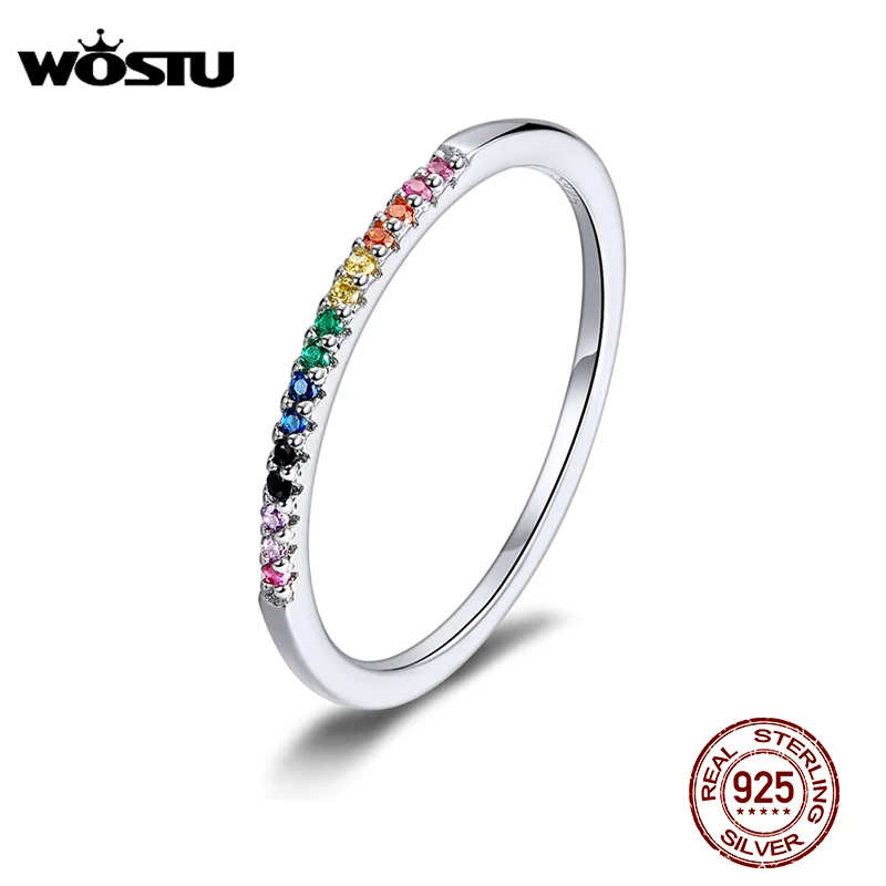 WOSTU Hot Sale Authentic 925 Sterling Silver Colorful Zircon Ring For Women Gift Mean Coloful Life And Show Nice Future CQR583
WOSTU Hot Sale Authentic 925 Sterling Silver Colorful Zircon Ring For Women Gift Mean Coloful Life And Show Nice Future CQR583