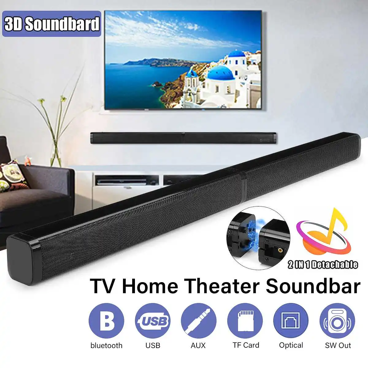 Съемная Bluetooth-колонка 4*10 Вт, беспроводной бас-сабвуфер динамики, звуковая панель, динамики для телевизора, домашнего кинотеатра, звуковая ко...
Съемная Bluetooth-колонка 4*10 Вт, беспроводной бас-сабвуфер динамики, звуковая панель, динамики для телевизора, домашнего кинотеатра, звуковая ко...