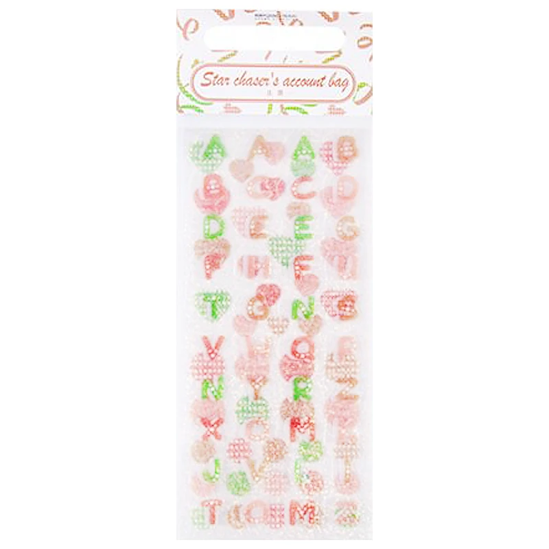 5 pcs/set Ribbon letters Shining Decorative PVC Stickers Scrapbooking Stick Label Diary Stationery Album sticker 
5 pcs/set Ribbon letters Shining Decorative PVC Stickers Scrapbooking Stick Label Diary Stationery Album sticker