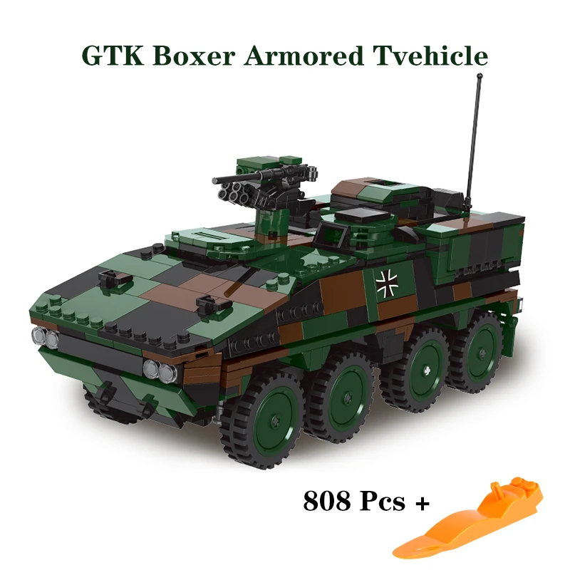 XINGBAO 06043 Military Series 808pcs The GTK BOXER Armored Vehicle Model Building Blocks Bricks Educational Toys Stem Toys Gifts
XINGBAO 06043 Military Series 808pcs The GTK BOXER Armored Vehicle Model Building Blocks Bricks Educational Toys Stem Toys Gifts