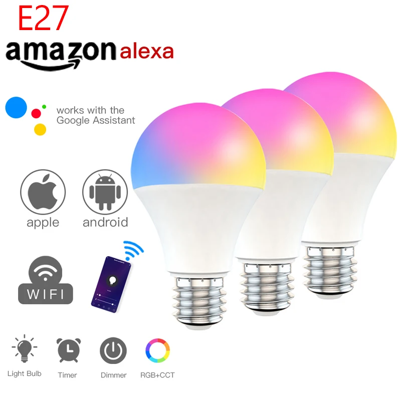 Умная лампа с Wi-Fi, 15 Вт, E27, E26, B22, RGB + CCT, с регулировкой яркости, с управлением голосом через приложение Cozylife, для Google Home, Alexa, Alice
Умная лампа с Wi-Fi, 15 Вт, E27, E26, B22, RGB + CCT, с регулировкой яркости, с управлением голосом через приложение Cozylife, для Google Home, Alexa, Alice