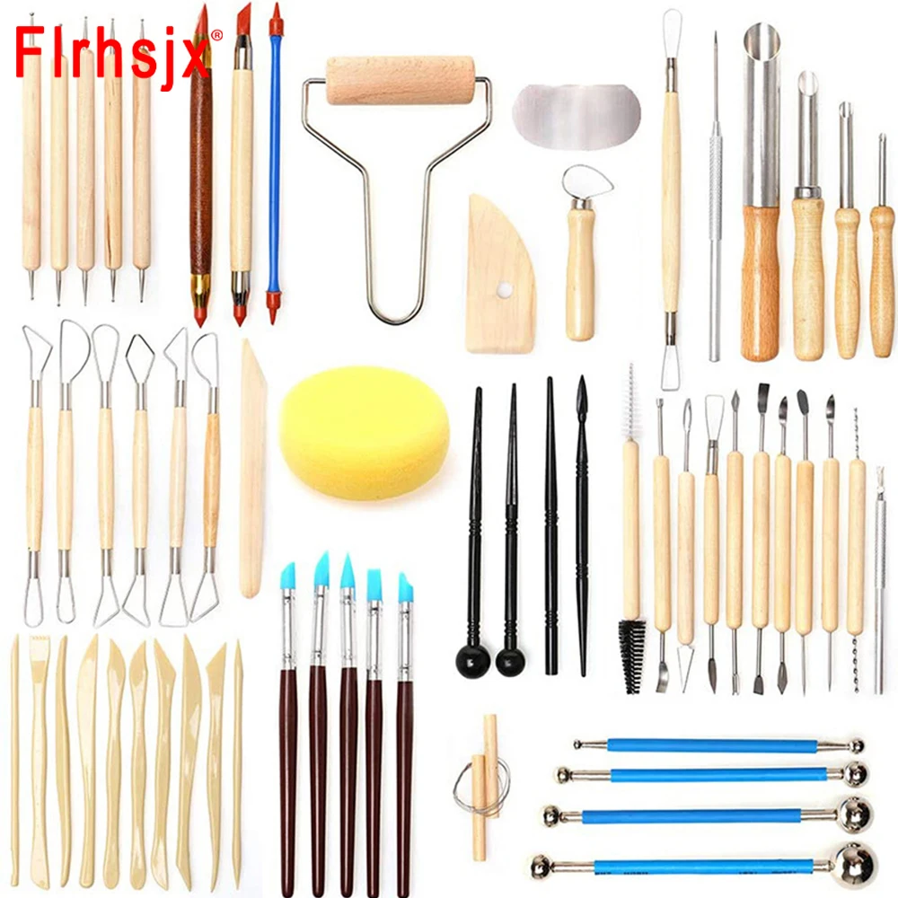 61Pcs Clay Sculpting Tools Set Dual-Ended Modeling Dotting Tools for Carving Modeling Embossing Art Pottery Clay Tools
61Pcs Clay Sculpting Tools Set Dual-Ended Modeling Dotting Tools for Carving Modeling Embossing Art Pottery Clay Tools