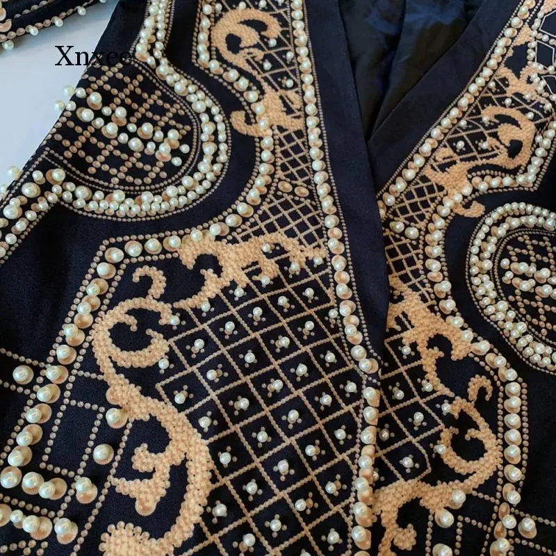 Beaded Overcoat Women Autumn Winter Long Sleeves V-Neck Vintage Black Outwear Jacket Overcoats Retro Chic Female Coats Clothing
Beaded Overcoat Women Autumn Winter Long Sleeves V-Neck Vintage Black Outwear Jacket Overcoats Retro Chic Female Coats Clothing