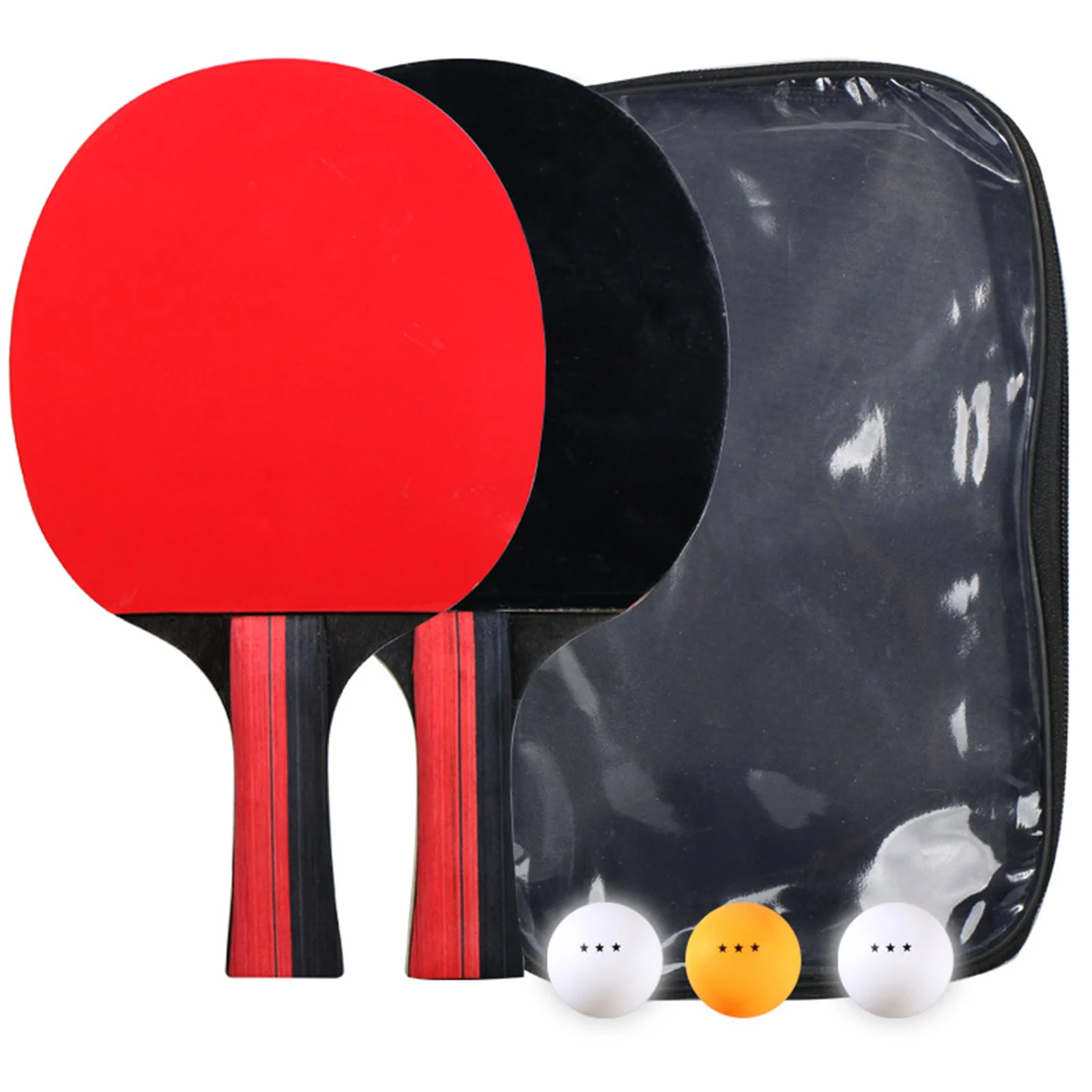 Ping Pong Paddle Set Of 2 Table Tennis Rackets With 3 Balls Training Recreational Racquet Kit With Storage Bag For Beginners
Ping Pong Paddle Set Of 2 Table Tennis Rackets With 3 Balls Training Recreational Racquet Kit With Storage Bag For Beginners