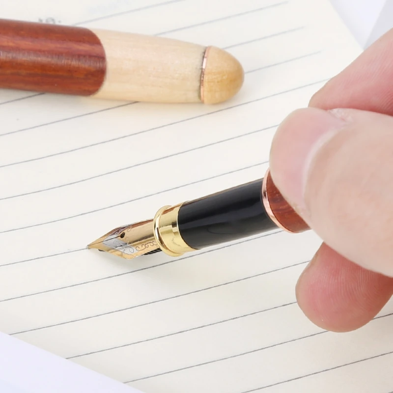 Luxury Wood Calligraphy Art Fountain Pen Medium Nib Office Writing Business Gift G92E
Luxury Wood Calligraphy Art Fountain Pen Medium Nib Office Writing Business Gift G92E