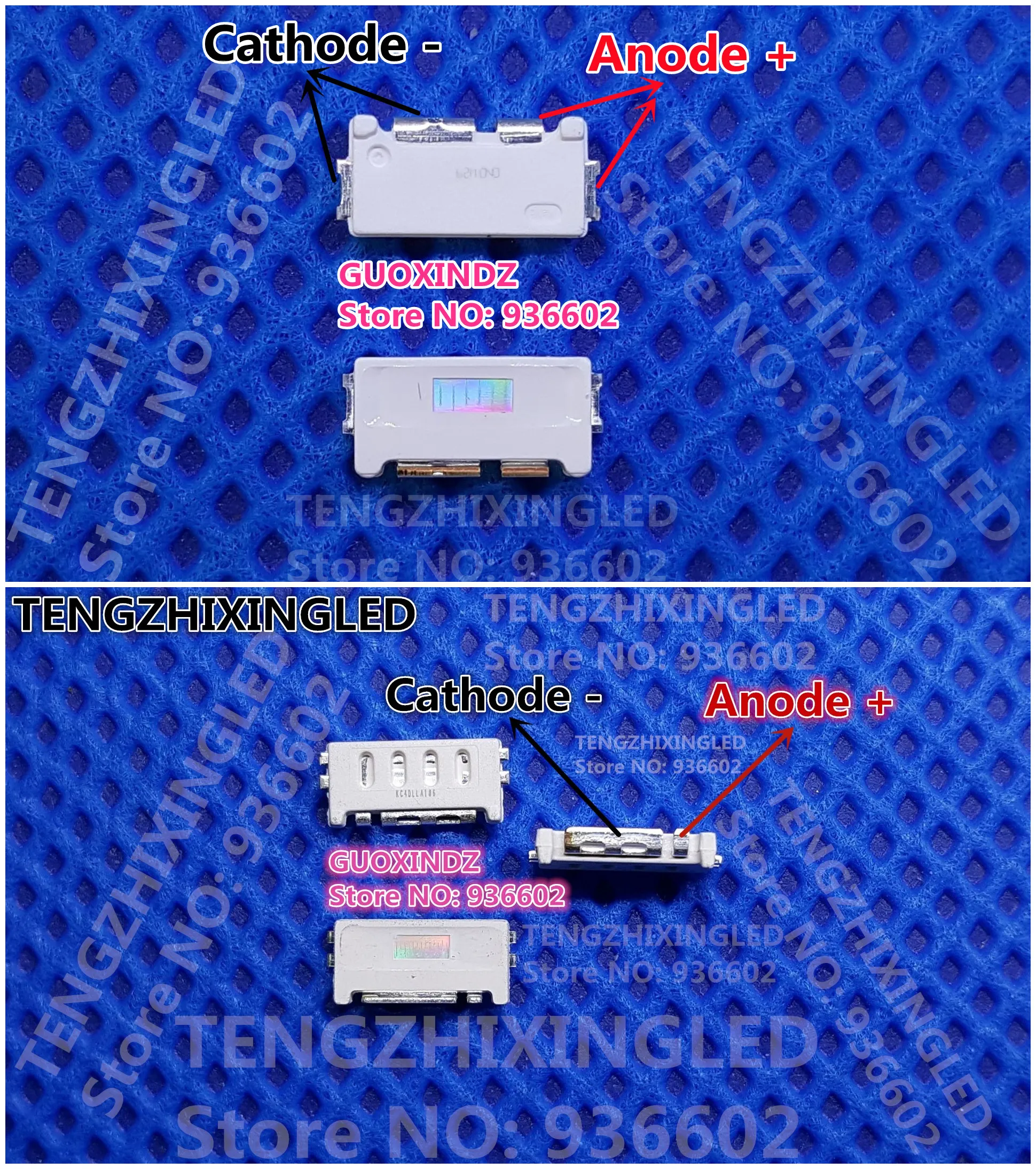Фото 500 шт. для применения в подсветке квантовых точек ТВ SAMSUNG светодиодов серии Edge 1W 3V 7032 BLUE PKG.