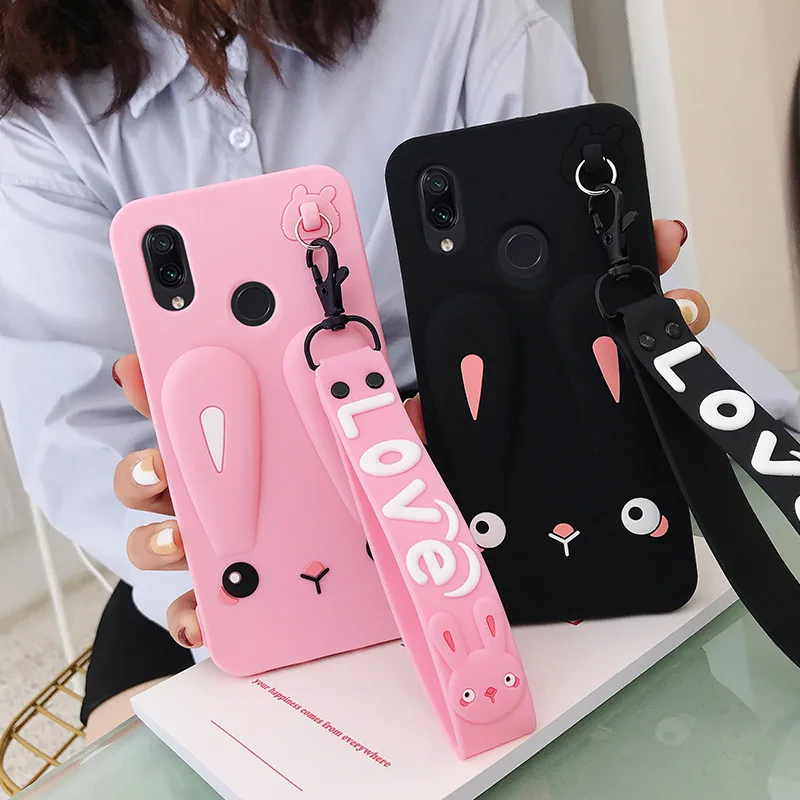 Очаровательный чехол для телефона OPPO Рино 2 Reno2 безопасный силикон кролик с