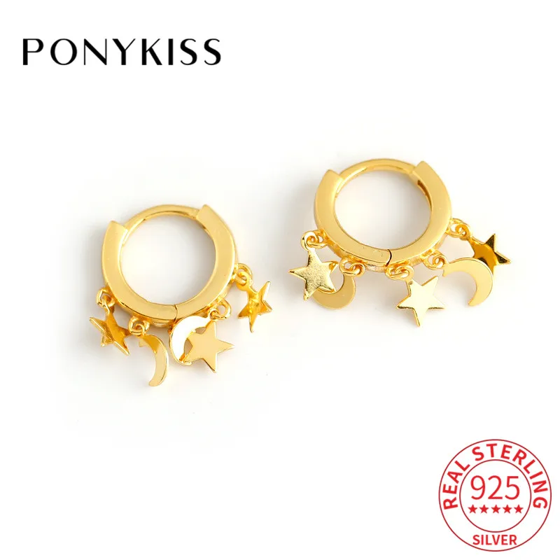 Женские классические серьги-кольца PONYKISS из стерлингового серебра 925 пробы со звездами и луной, вечерние ювелирные украшения, аксессуар для ...
Женские классические серьги-кольца PONYKISS из стерлингового серебра 925 пробы со звездами и луной, вечерние ювелирные украшения, аксессуар для ...