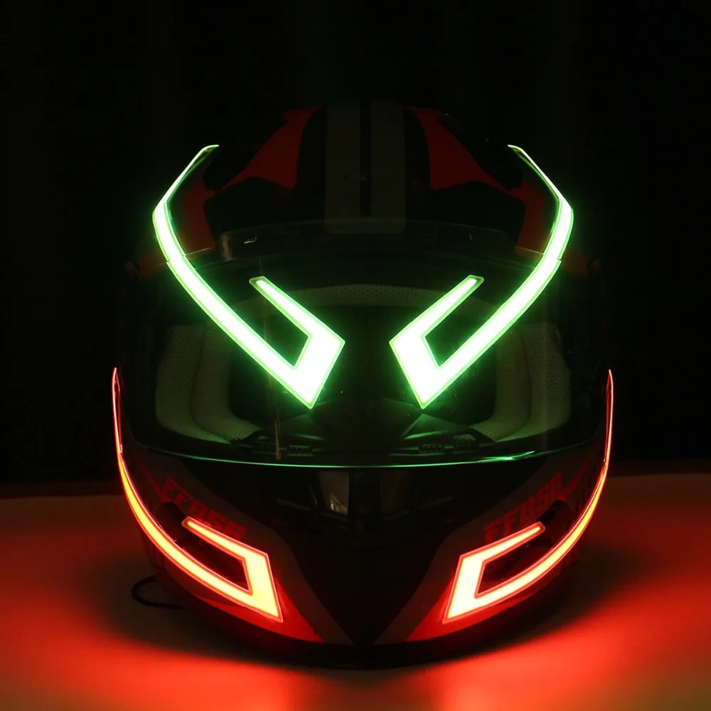 Motorcycle Parts Helmet EL Cold Light Helmet Light Night Signal Light Strip Helmet Sticker Safety Racing Decals Helmet 4 Color
Motorcycle Parts Helmet EL Cold Light Helmet Light Night Signal Light Strip Helmet Sticker Safety Racing Decals Helmet 4 Color