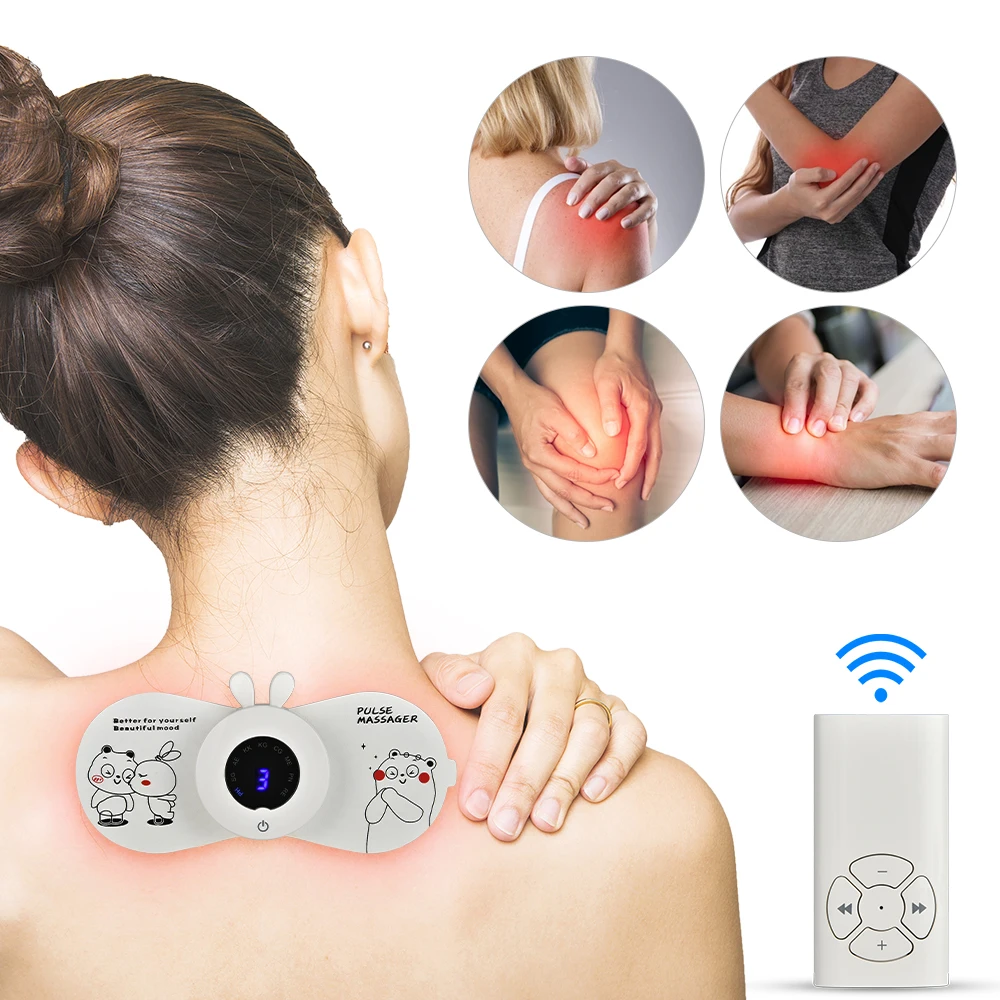 EMS Electric Pulse Massager Stimulation Neck Massager USB Wireless Muscle Fitness Body Slimming Machine with Replace Gel Sticker
EMS Electric Pulse Massager Stimulation Neck Massager USB Wireless Muscle Fitness Body Slimming Machine with Replace Gel Sticker