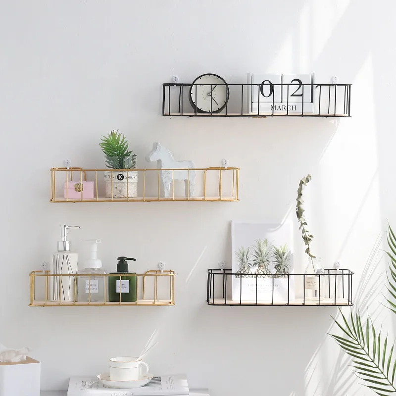 Nordic Wood Wrought Iron Racks For Home Decoration Wall Perforation-Free Storage Finishing Racks
Nordic Wood Wrought Iron Racks For Home Decoration Wall Perforation-Free Storage Finishing Racks