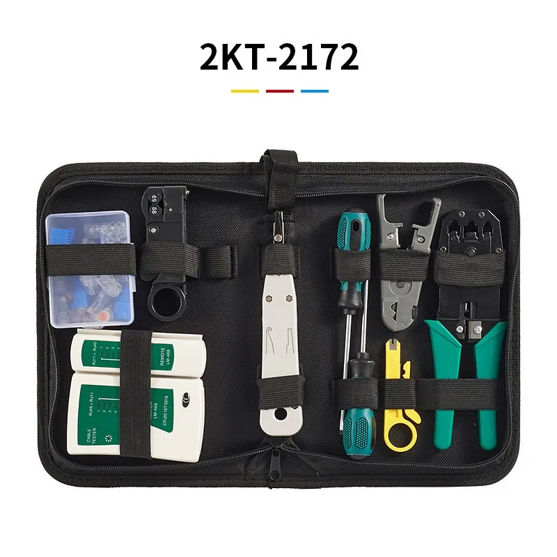 14 Pcs Home Multi-Function Network Crystal Head Wiring Tester Three-Purpose Cable Clamp Tester Hand Tool Set Workshop Equipment
14 Pcs Home Multi-Function Network Crystal Head Wiring Tester Three-Purpose Cable Clamp Tester Hand Tool Set Workshop Equipment