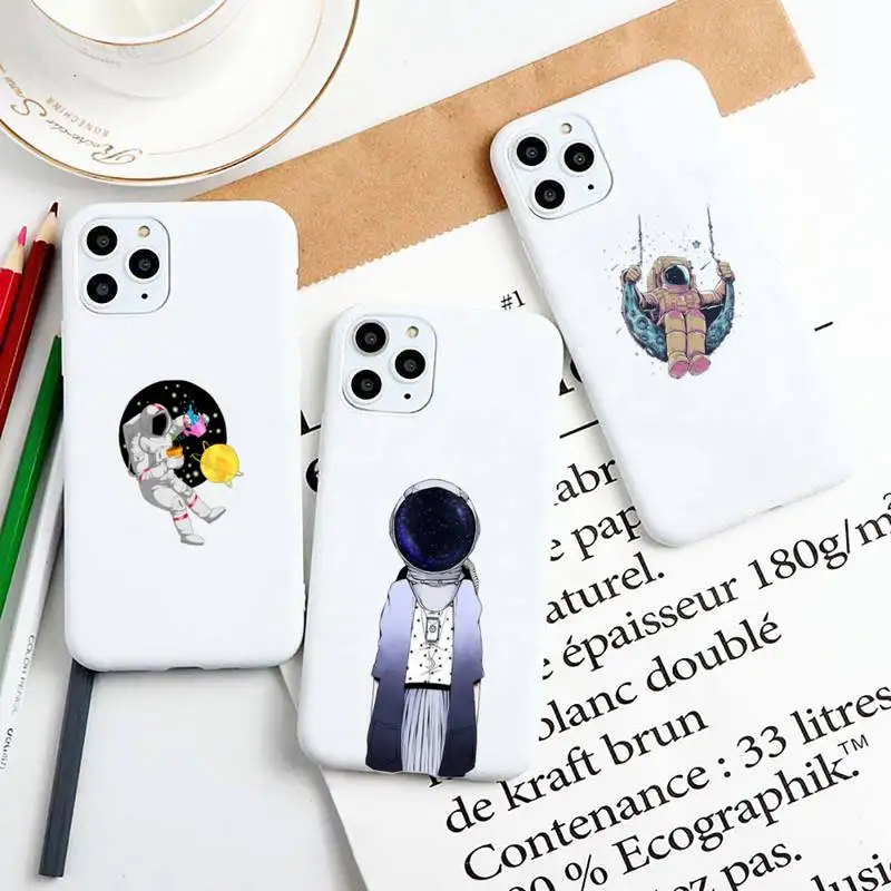 Starry sky Astronaut Phone Case for iphone 11 Pro Max X XS Max XR Candy Color Soft Cover For iPhone 7 8 6 6S Plus Funda Cases
Starry sky Astronaut Phone Case for iphone 11 Pro Max X XS Max XR Candy Color Soft Cover For iPhone 7 8 6 6S Plus Funda Cases