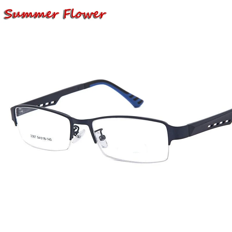 Wide Frame Men Eyeware Fashion Half Rimmed Stainless Frame TR 90 Arms Optical Glasses Frame Males Myopia Spectacle Frames 
Wide Frame Men Eyeware Fashion Half Rimmed Stainless Frame TR 90 Arms Optical Glasses Frame Males Myopia Spectacle Frames