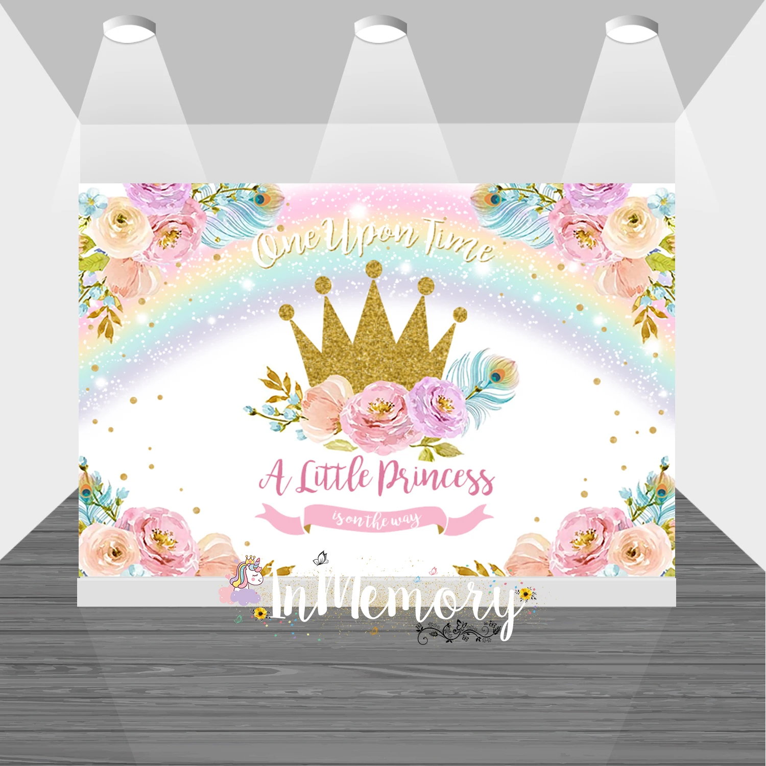 Princess Happy Birthday Background for Party Decoration Rainbow Golden Crown Flowers Rose Backdrop Dots Girl Birthday Banner
Princess Happy Birthday Background for Party Decoration Rainbow Golden Crown Flowers Rose Backdrop Dots Girl Birthday Banner
