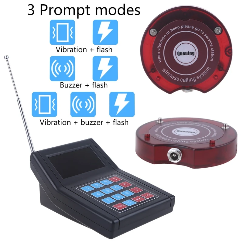 A Set Restaurant Coffee Shop Wireless Calling System 3 Reminding Mode With 10 Pager Receivers
A Set Restaurant Coffee Shop Wireless Calling System 3 Reminding Mode With 10 Pager Receivers