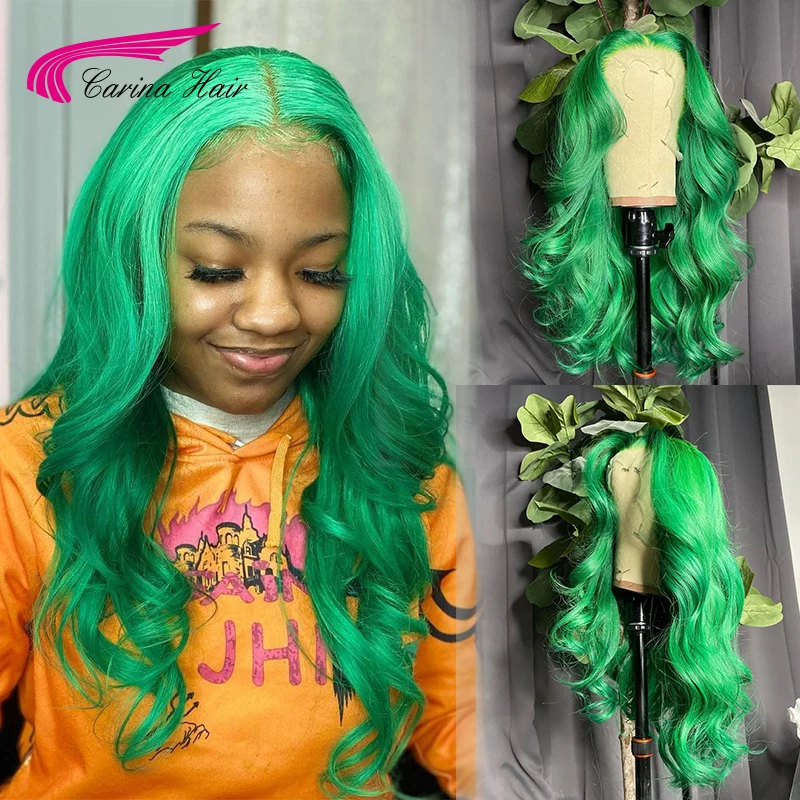 13X4 Lace Wig Human Hair Wigs Colored Green Lace Frontal Wavy Wigs For Women Preplucked Brazilian 13x4Lace Frontal Wig For Women
13X4 Lace Wig Human Hair Wigs Colored Green Lace Frontal Wavy Wigs For Women Preplucked Brazilian 13x4Lace Frontal Wig For Women