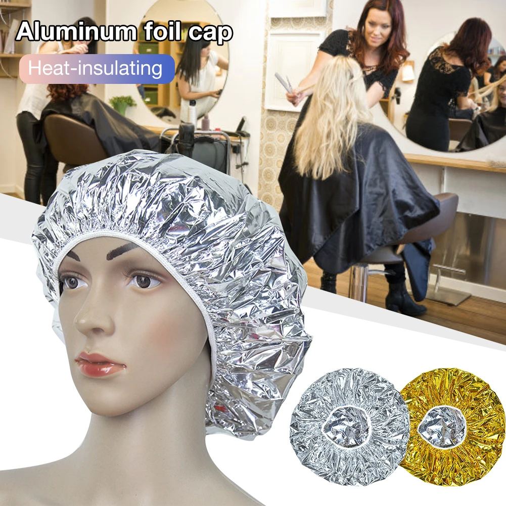 Shower Cap Heat Insulation Aluminum Foil Hat Elastic Bathing Cap for Women Hair Salon Bathroom
Shower Cap Heat Insulation Aluminum Foil Hat Elastic Bathing Cap for Women Hair Salon Bathroom