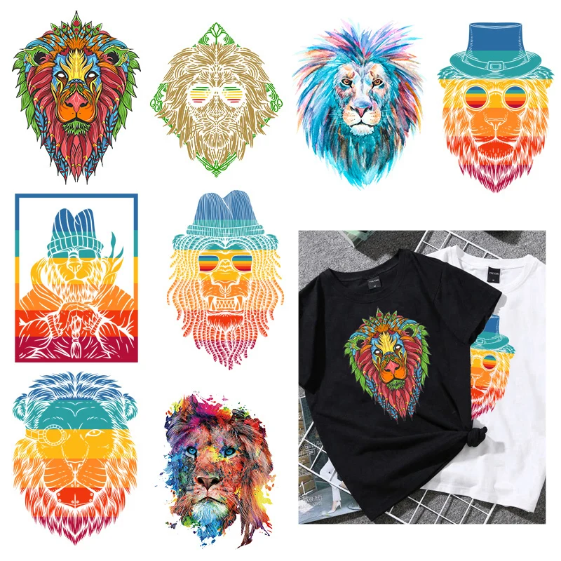 Iron on Colorful Tiger Monkey Lion Patches for Clothing DIY T-shirt Dresses Applique Heat Transfer Vinyl Stickers Thermal Press
Iron on Colorful Tiger Monkey Lion Patches for Clothing DIY T-shirt Dresses Applique Heat Transfer Vinyl Stickers Thermal Press