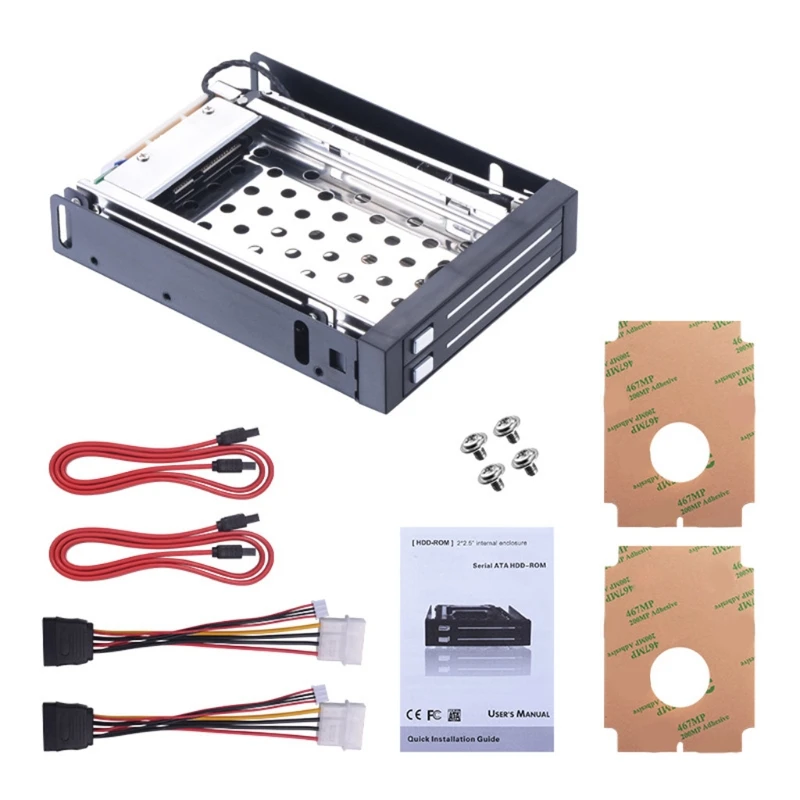 SSD/HDD Монтажный кронштейн 2,5 "SATA SSD Caddy металлический держатель жесткий диск двойной отсек адаптер для ноутбуков настольных ПК
SSD/HDD Монтажный кронштейн 2,5 "SATA SSD Caddy металлический держатель жесткий диск двойной отсек адаптер для ноутбуков настольных ПК