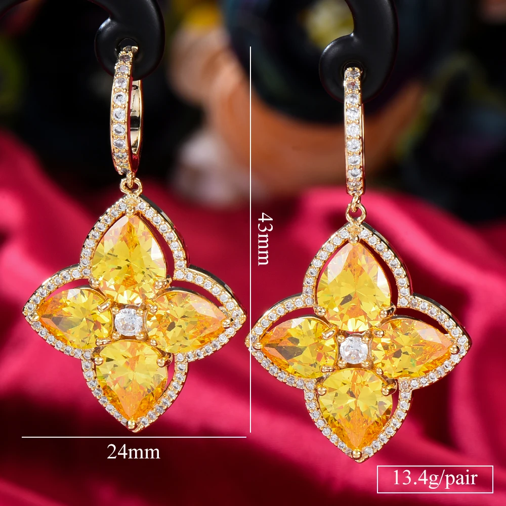 KellyBola Fashion Luxury Colorful Zirconia Flower Pendant Earrings Shiny Earrings Women's Exquisite Daily Anniversary Jewelry
KellyBola Fashion Luxury Colorful Zirconia Flower Pendant Earrings Shiny Earrings Women's Exquisite Daily Anniversary Jewelry